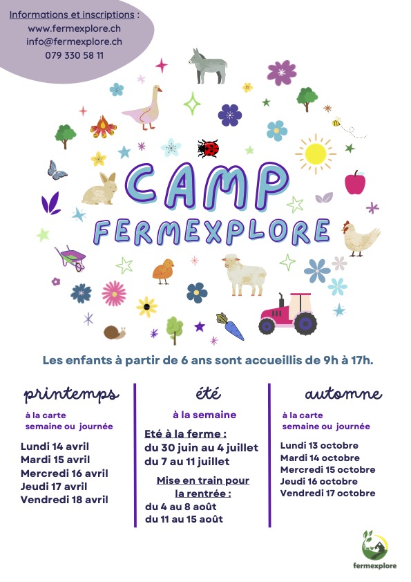 Affiche du camp de printemps 2025